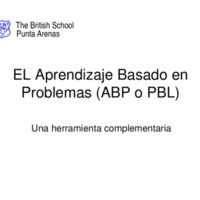 EL Aprendizaje Basado en Problemas (ABP o PBL)